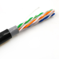 Câble réseau UTP Cat6A doublement étanche de 305 m (1000 pi) 4 paires en cuivre sans oxygène avec gaine PE LSZH PVC et 8 conducteurs