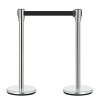 Poteaux de séparation en acier inoxydable avec corde en velours pour tapis rouge, poteaux de guidage pour gestionnaires, fournitures hôtelières et de restauration