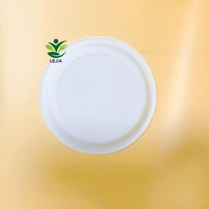 Tinh bột ngô Bộ đồ ăn phân hủy sinh học dùng một lần 7 inch <span class=keywords><strong>container</strong></span> thực phẩm bột bắp tấm tròn - Product Image 4