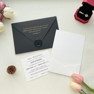 Chất lượng cao bền vững Thiệp mời đám cưới bao gồm phong bì đám cưới sang trọng - Product Image 4