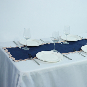 INEN Table Runner ITH eautiful lower eSign Fo OME me OME ecoration Wedding Recepeption - Product Image 2