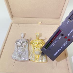 Prêt à être expédié, offre spéciale, buste bas hip hop xl pièce de jésus en argent grande pièce de jésus pendentif - Product Image 1