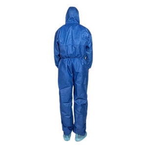 55 ، ISO9001 يورو الأسبستوس ملابس العمل نوع طبي أزرق ، غطاء بولي بروبلين للاستعمال مرة واحدة - Product Image 4