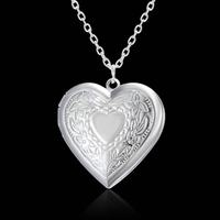 Métal Artisanat Coeur Pendentif Collier En Forme De Coeur Photo Cadre Pendentif Médaillon Pendentif Charmes Collier