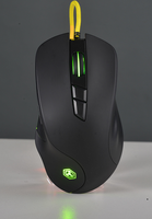 Mouse Gaming Mekanik RGB Berkabel untuk Tangan Kanan, Pelacakan Jari Optik, 6DPI Dapat Disesuaikan, USB, Bersertifikasi ROHS