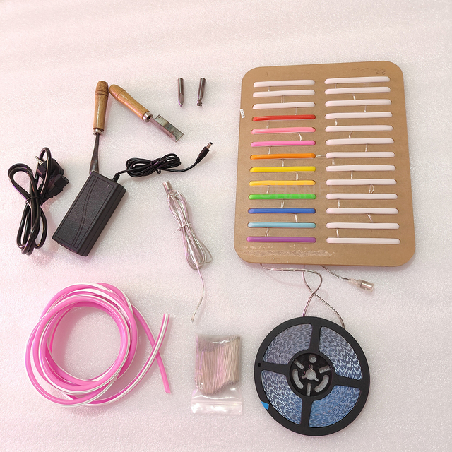 OHANEE Sign Start Kit of 2nd Generation Split Neon Flex Sign Tube Lights for Separate Neon Signs Cord Wire Makers Carving Cutter