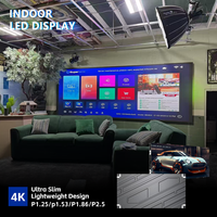 Pantalla LED COB para Interiores de Paso Fino P1.2-P2.5 4K, Video Wall a Todo Color para Publicidad, HDR10+, Brillo de 1000 cd, Legible Bajo la Luz Solar, 5 Años de Garantía