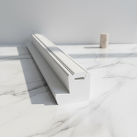 Fabricant leader de profilés PVC imitation bois sur mesure, cadre en L, rail inférieur, composants de volet horizontal moderne en PVC, DIY