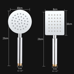 Cabezal de Ducha de Mano Ultrafino de Acero Inoxidable 304, Nuevo, de un Solo Cabezal, Universal para Baños, Accesorio Antioxidante - Product Image 5