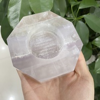 Bougeoirs en cristal de Fluorite, support de bougies naturelles à Quartz Rose, bon marché pour pièces de centre de table de mariage