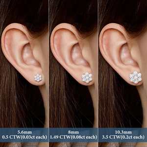 <span class=keywords><strong>Aretes</strong></span> <span class=keywords><strong>de</strong></span> Botón Florales <span class=keywords><strong>de</strong></span> Moissanita en Clúster <span class=keywords><strong>de</strong></span> Múltiples Tamaños al por Mayor en Plata <span class=keywords><strong>de</strong></span> Ley 925 con Diamante VVS Joyería <span class=keywords><strong>Fina</strong></span> <span class=keywords><strong>de</strong></span> Lujo para Hombres y Mujeres - Product Image 2