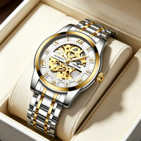 Montre mécanique à remontage automatique pour homme, fabrication directe d'usine, aiguilles lumineuses, grand cadran de 41,5 mm, boucle papillon, montre pour homme, montre-bracelet