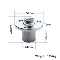 Bouchon de vidange à tête carrée en acier inoxydable 316 de qualité marine pour yacht, bateau, camping-car, finition miroir polie haute brillance