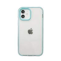 Coque de téléphone portable en silicone gel transparente anti-chute trois-en-un couleur bonbon pour iPhone 17 Pro Max et iPhone 16 Pro