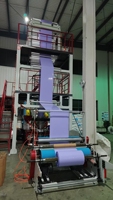 Ligne de production de machines à souffler des films plastiques PE à vis simple automatiques à grande vitesse Hongtong