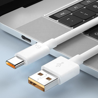 Cables de Datos USB a Tipo-C de TPE al por Mayor de Fábrica, Cables USB de Carga Rápida de 6A para Teléfonos Móviles, PC y Tabletas