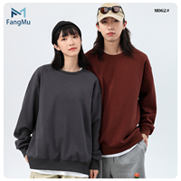 Chine vente en gros 500 GSM 100% coton col rond 3D bouffée impression Dtg pull blanc surdimensionné sweat pour hommes