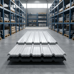 Tôle de Toiture en Acier Ondulé Galvanisé, Panneau de Toiture Métallique ASTM, Découpe de Haute Résistance Grade 550 pour la Construction - Product Image 2
