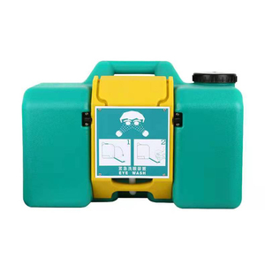 Estación portátil de lavado de ojos de emergencia, 8 galones, 15 galones, montado en la pared, con carro de residuos móvil - Product Image 3