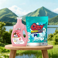 COVY Pod Cuci Pakaian Ramah Lingkungan Sekali Pakai dengan Aroma Mawar Tahan Lama, Kemasan Ekonomis, Kualitas Tinggi Harga Terjangkau