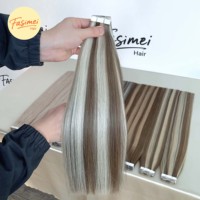 Usine Fasimei Grand stock Extensions de cheveux brésiliennes crues à cuticules alignées Cabello Extensions de cheveux avec bande naturelle 100 cheveux humains
