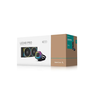 Enfriador de Agua DEEPCOOL LE240 PRO BK&WH, Rendimiento Mejorado, Cabezal de Bomba Esmerilado, Excelente Refrigeración para CPU de Nivel Básico - Product Image 1