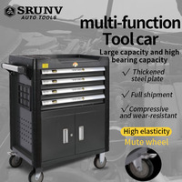 Chariot à outils Srunv à 4 tiroirs, 68 pièces, résistant à la tension, avec isolation, avec outils
