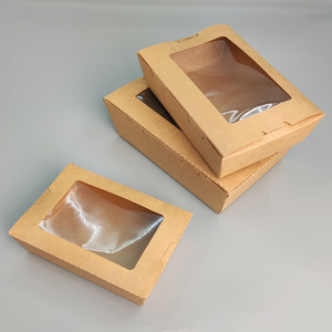 Dùng Một Lần Kraft Giấy Burger Hộp Phân Hủy Sinh Học Sinh Thái Thân Thiện Mang Bữa Ăn Bao Bì Với Khóa An Toàn Nắp - Product Image 5