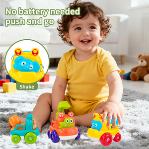 Nouveauté 2026 : Ensemble de voiture à pousser pour bébé en plastique PP, véhicule d'ingénierie pour tout-petits, <span class=keywords><strong>jouet</strong></span> éducatif pour enfant de <span class=keywords><strong>1</strong></span> <span class=keywords><strong>an</strong></span>, cadeau pour garçon - Product Image 3
