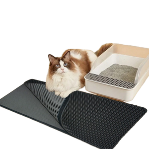 Commercio all'ingrosso Bilateral Hook Loop Cat wc tappetino impermeabile EVA con materiale in Silicone grande Anti-asporto lettiera <span class=keywords><strong>per</strong></span> <span class=keywords><strong>gatti</strong></span> - Product Image 1