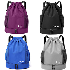 Custom Print Waterproof Basketball Soccer Sports Gym with Shoes Water-Resistant String Beach Volleyball Bag <strong>Drawstring</strong> <strong>Backpack</strong> - Product Image 5