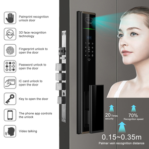 Serratura Intelligente Biometrica Impermeabile con Riconoscimento Facciale 3D, Wi-Fi Tuya, Impronta Digitale e Telecamera - Product Image 4