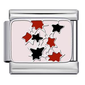 Pulsera de módulo italiano de moda con Popular correa elástica DIY patrón de aceite de goteo de acero inoxidable encanto elegante - Product Image 3