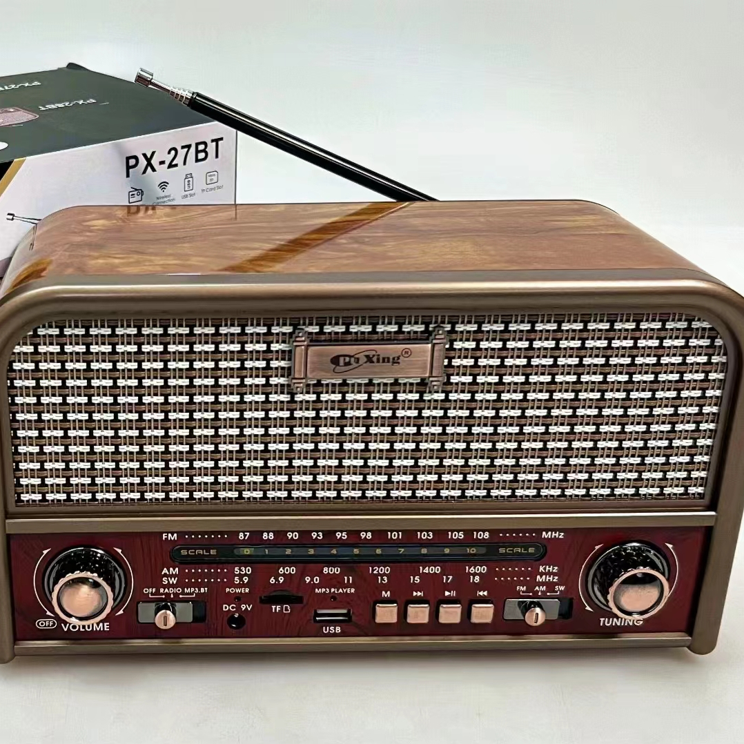 Новое поступление AM/FM/SW 3 лентой радио аккумуляторной батареи USB/TF разъем радио плеер PX-28BT