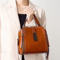 Tas Kulit Mewah Minimalis Kulit Sapi Asli Tas Wanita Tas Selempang Wanita Gaya Fungsional Tenang Tas Awet Premium Tas Tangan