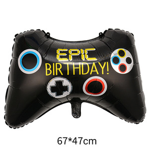 Ballons en aluminium en forme de manette de jeu pour anniversaire, décorations sur le thème des jeux épiques - Product Image 3