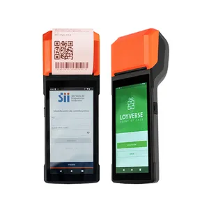 Carte prepagate portatile ricarica 4G 13.0 Android terminale pagamento POS con stampante termica 58mm S81