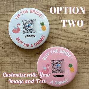 Credenciales Personalizadas con Código QR para Venmo, Regala a la Novia una Bebida, Recuerdos para Despedida de Soltera y Regalos Promocionales - Product Image 4
