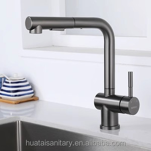 Rubinetto Commerciale Estraibile Nero con Doccetta, Miscelatore da Cucina con Spruzzatore - Product Image 5