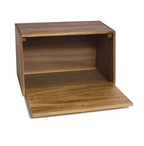 Boîte à pain en bois massif avec porte en acacia Boîte à pain en bois multicolore pour <span class=keywords><strong>comptoir</strong></span> <span class=keywords><strong>de</strong></span> cuisine - Product Image 5