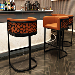 Tabouret de bar moderne de luxe en nid <span class=keywords><strong>d</strong></span>'abeille, <span class=keywords><strong>chaise</strong></span> haute pour îlot de cuisine, <span class=keywords><strong>chaise</strong></span> de bar en métal doré - Product Image 4
