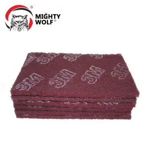Tampon abrasif en nylon <span class=keywords><strong>rouge</strong></span>, 7447 pièces, feuille de <span class=keywords><strong>scotch</strong></span> pour le polissage - Product Image 3