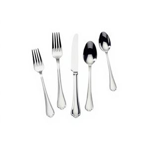 Ensemble de couverts Royal Heritag en acier inoxydable 304 de qualité supérieure, finition super polie miroir, cadeaux d'affaires, élégant pour les dîners en famille, vaisselle raffinée - Product Image 1