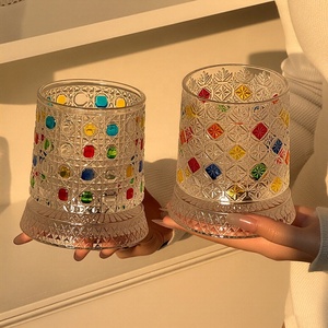 Vaso Giratorio de Lujo para Whisky, Irrompible, Antiestrés, Pintado a Mano, Cristalería al por Mayor - Product Image 4