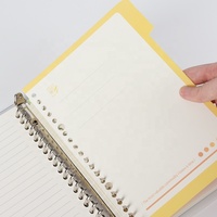 Carnet de notes A5/B5 rechargeable avec anneaux, 20/26 anneaux, pour bullet journal, voyages, études et bureau