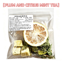 Tisane de Prunes, Mandarines et Menthe, Sachets de Thé aux Fruits, Fruits Séchés, Fruits Lyophilisés, Fruits Secs, Infusion Froide, Assortiment pour la Maison
