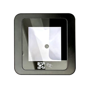 Lector de Tarjetas RFID con Código QR y Código de Barras, Diseño Cuadrado Negro de Plástico ABS, Wiegand USB 125khz RS485 232 TCP/IP 13.56MHz - Product Image 1