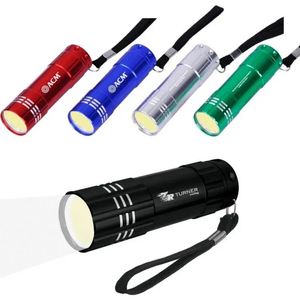 Mini lampe torche LED en aluminium à 9 LED, durée de vie jusqu'à 100 000 heures, multicolore, pour le camping, la randonnée, la chasse, la pêche - Product Image 2