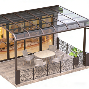 Auvent <span class=keywords><strong>de</strong></span> porte en métal <span class=keywords><strong>de</strong></span> style moderne, <span class=keywords><strong>abri</strong></span> contre la pluie, auvent en polycarbonate traité thermiquement <span class=keywords><strong>pour</strong></span> application en <span class=keywords><strong>jardin</strong></span> - Product Image 4