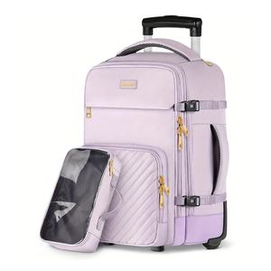 Échantillon gratuit 1 Sac à roulettes scolaire imperméable pour voyage Sac à dos à roulettes pour une nuit avec roues insonorisées - Product Image 3